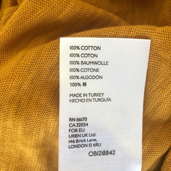 Anthropologie Pilcro mustard/ yellow color Size S top - brand new no tag - Picture 5 of 7